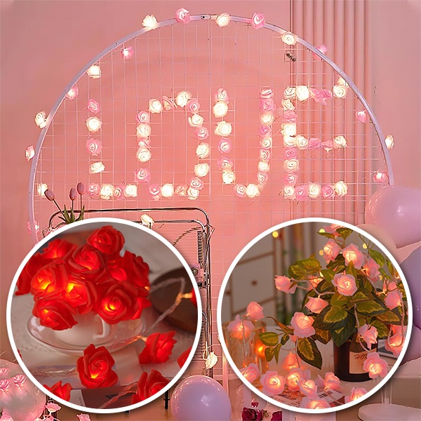 LED-Rosenlichterkette (2m) | LUMEROSE