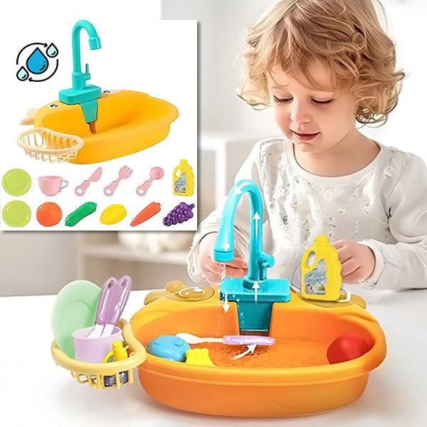 Kinderspüle mit fließendem Wasser | SINKIFUN