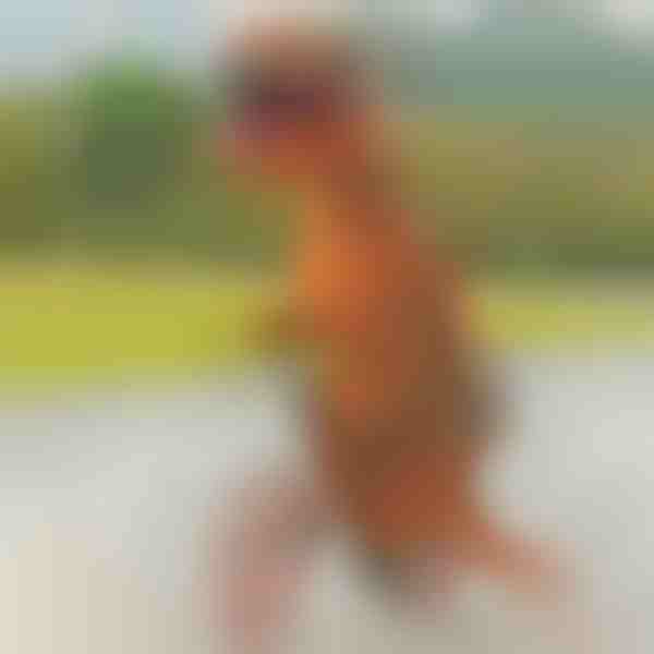 Aufblasbares Dinosaurierkostüm | TREXCOS