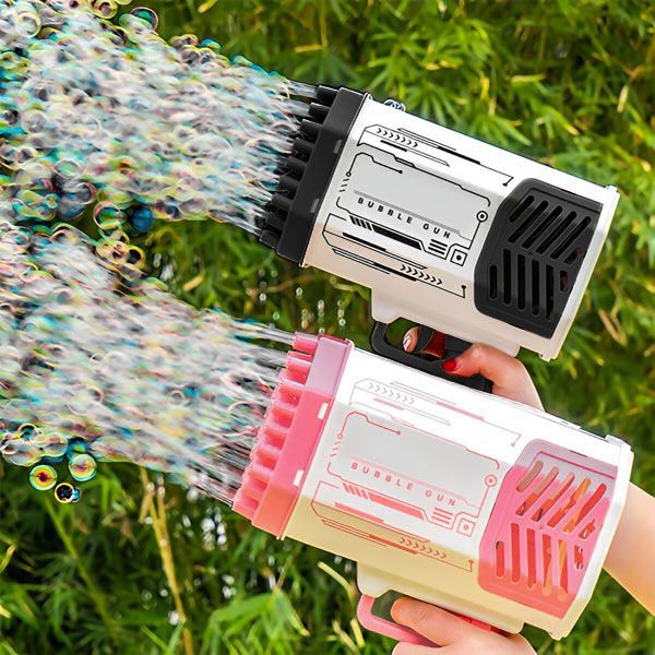 69-Loch LED Seifenblasenpistole | BUBBLEPUFF