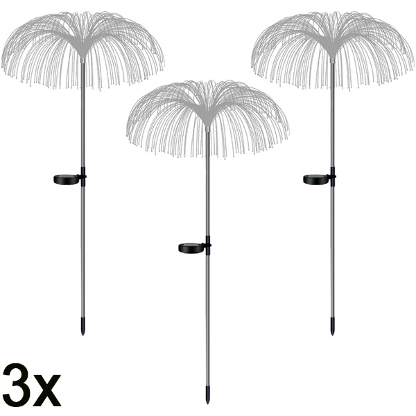 3x Solar-Tropen-Gartenleuchten | LUMIPALM