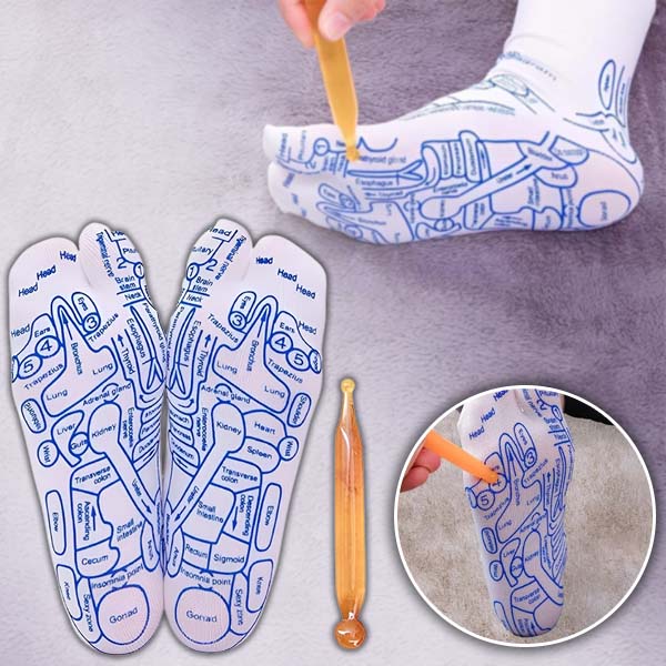 Aktivieren Sie Gesundheitspunkte – Reflexzonen-Socken für die tägliche Massage | FEETRA